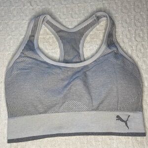 Gray Puma sports bra size Medium